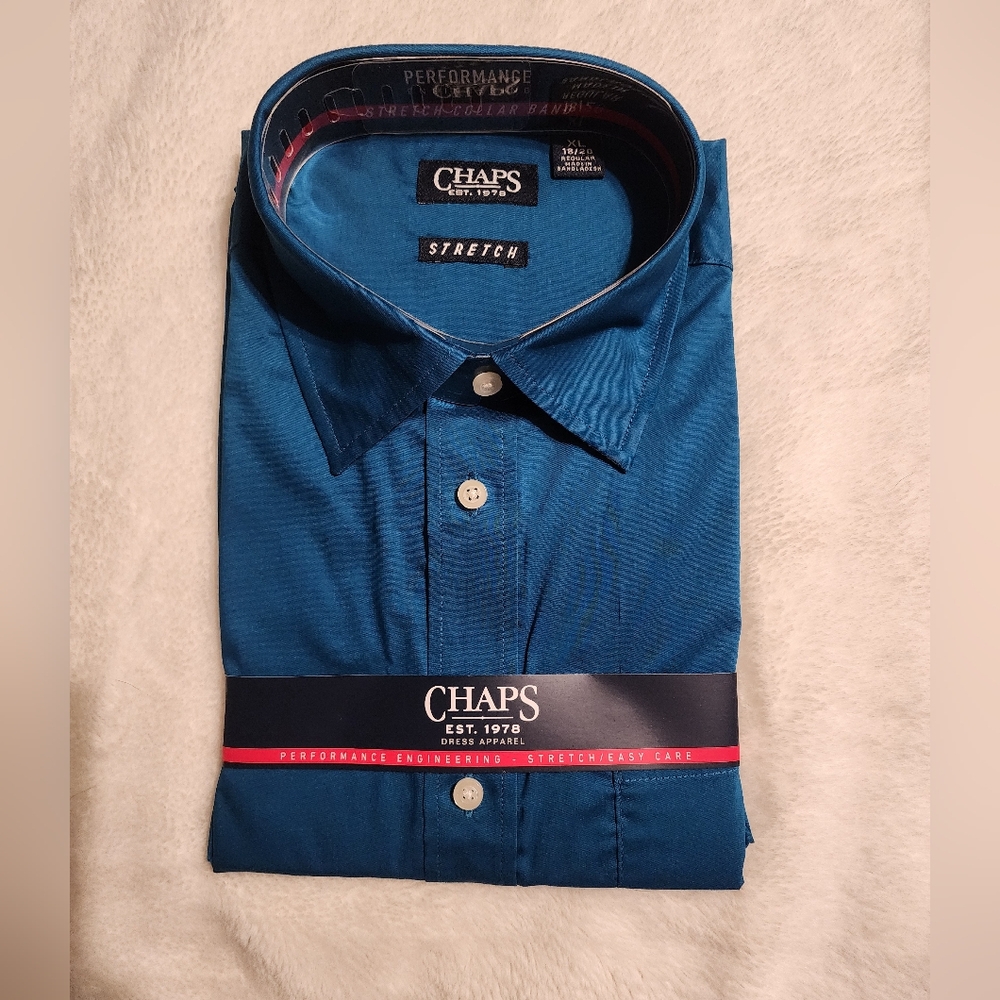Chaps Boys Blue Button Down Shirt